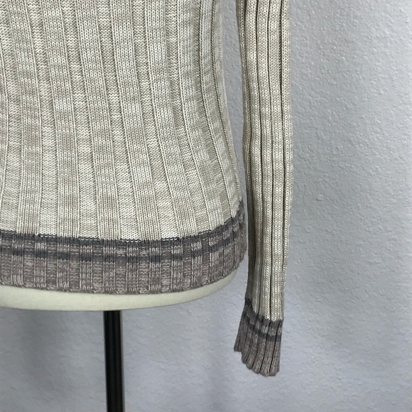 Free People Striped Hem Cardigan Sweater SW116 - Picture 7 of 7